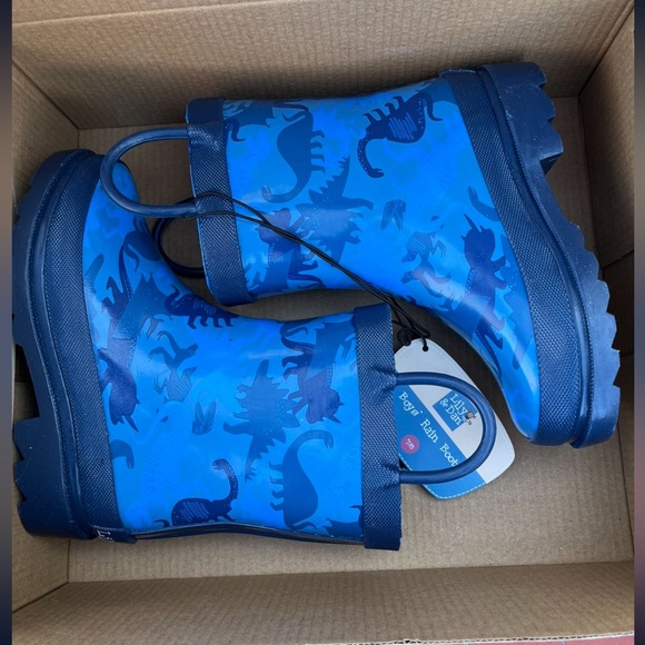 Lilly & Dan rain boots with dinosaurs - Picture 2 of 2